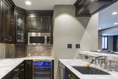 Basement Kitchens - Granite and Marble Counter Tops