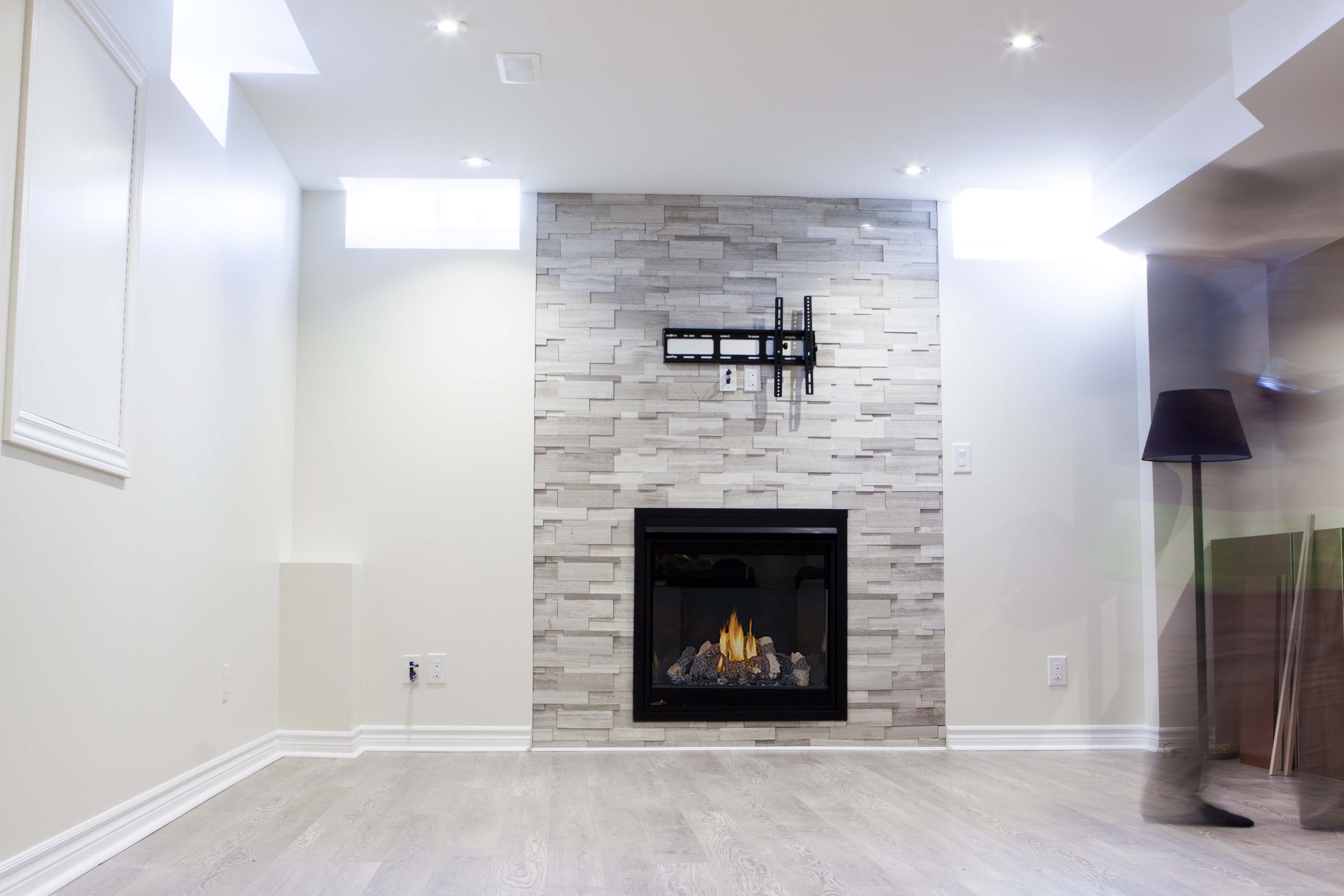 Basement Fireplaces High Tech Renovation